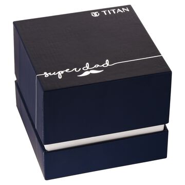 Titan Memento Black Dial Analog Leather Strap watch for Men