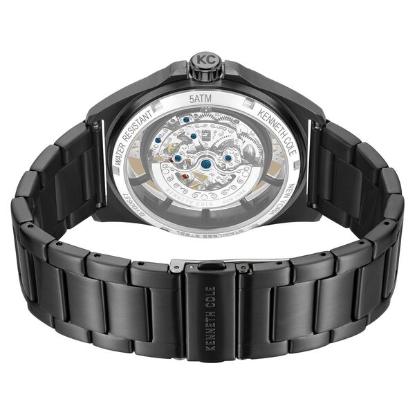 Kenneth Cole Automatic With Self Winding Automatic With Self Winding Black Dial Stainless Steel Strap Watch For Men - image number 4