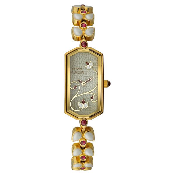 Titan Quartz Analog Mother Of Pearl Dial Watch for Women - image number 0