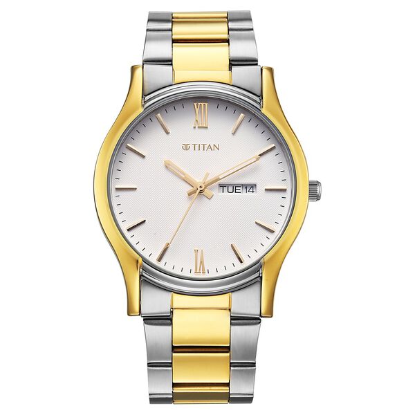 Titan Karishma Regal Classic Day-Date Men's Dress Watch - image number 0