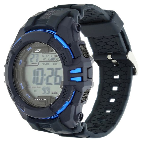 SF Digital Dial Plastic Strap Watch for Men - image number 1