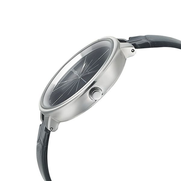 Sonata Quartz Analog Black Dial Leather Strap Watch for Women - image number 2