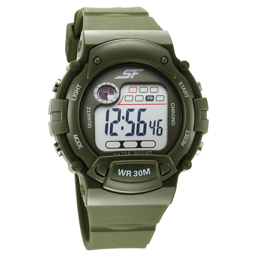 Buy Online Sonata Digital Dial Green Plastic Strap Watch for Men ns7982pp12 Titan