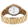 Titan Regalia Dodecagon Quartz Analog with Date Black Dial Golden Stainless Steel Strap Watch For Men - image number 6