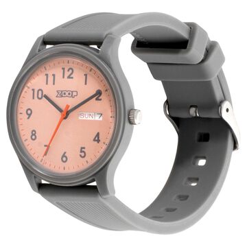 Zoop Back To School Analog Unisex Watch For Kids With Pinl Dial And Grey Strap From House Of Titan