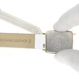 14 mm White Genuine Leather Strap for Women - image number 5