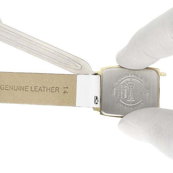 14 mm White Genuine Leather Strap for Women - image number 5