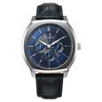 Titan Regalia Arc Analog with Day Date Second Subdial and Silver Dial Brown Leather Strap Watch for Men