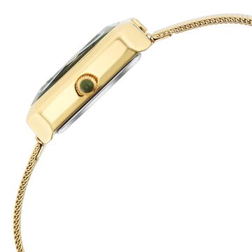 Fastrack Vyb Flare Quartz Analog Green Dial Stainless Steel Strap Watch for Girls