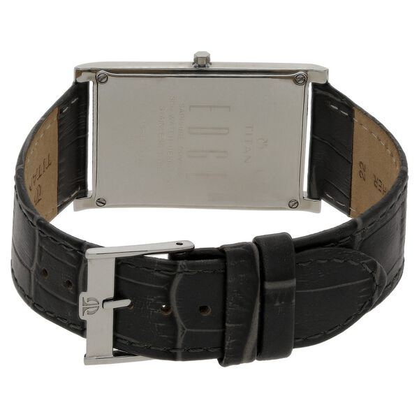 Titan Quartz Analog Grey Dial Leather Strap Watch for Men - image number 3