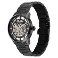 Titan See-Through Skeletal Automatic Analog with Black Dial Black Stainless Steel Strap Watch for Men - image number 2