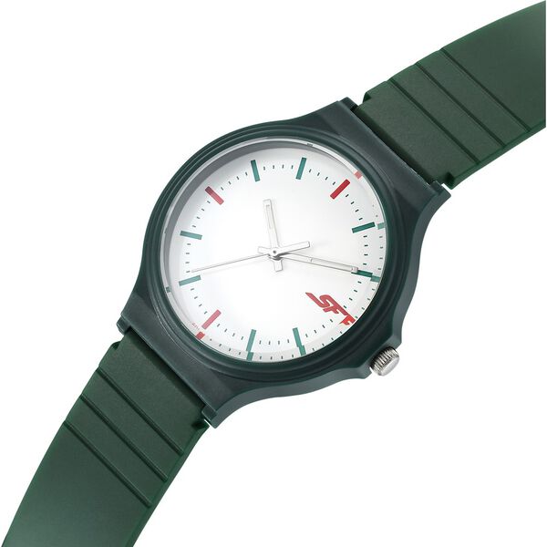 SF Quartz Analog White Dial Plastic Strap Watch for Men - image number 2
