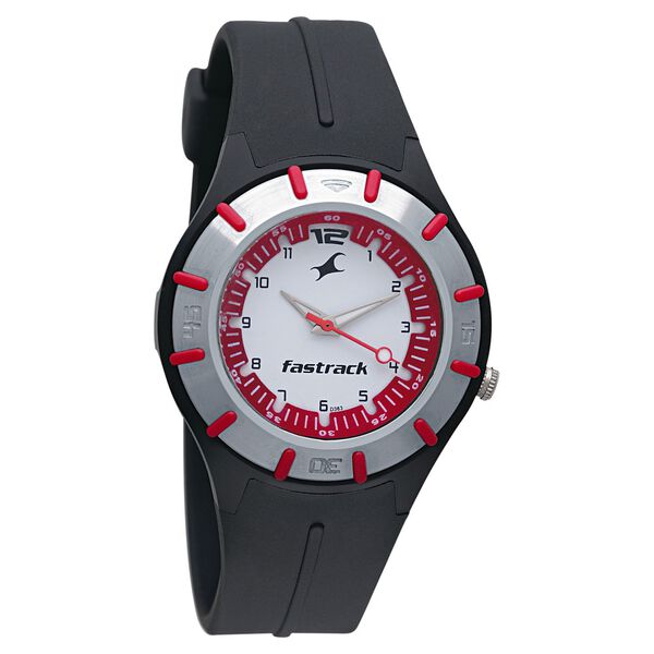 Fastrack Quartz Analog Red Dial Plastic Strap Watch for Girls - image number 0