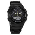 SF Maverick Quartz Digital Ana Digi Black Dial PU Strap Watch For Men - image number 0