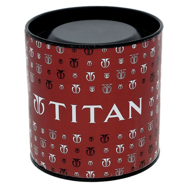 Titan Quartz Analog Black Dial Stainless Steel Strap Watch for Men - image number 4