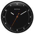 Titan Contemporary Black Wall Clock with Domed Glass and Silent Sweep 27 x 27 cm (Small) - image number 1