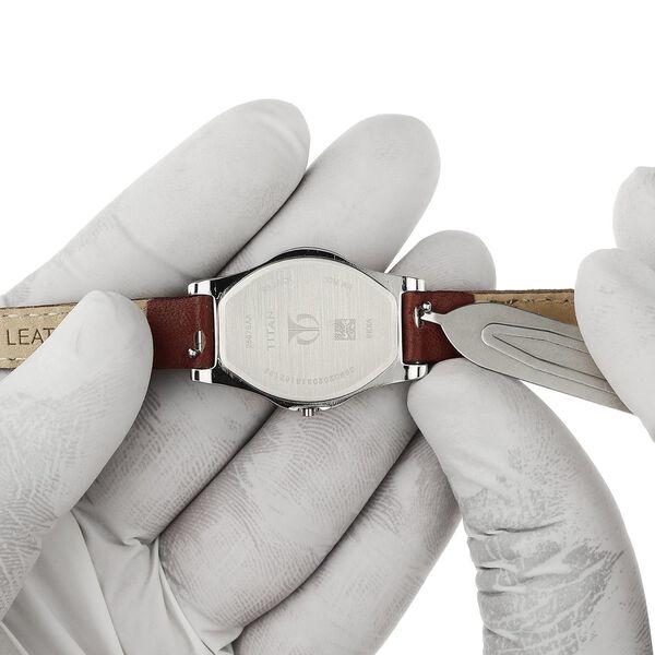 10 mm Tan Genuine Leather Strap for Women - image number 6