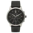 Tommy Hilfiger Quartz Chronograph Black Dial Leather Strap Watch for Men - image number 1