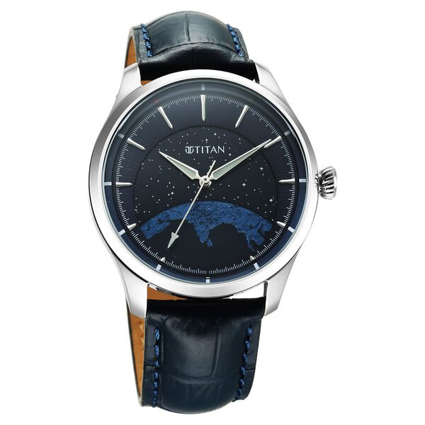 Titan Unity Automatic Leather Strap Watch For Men - Limited Series - Stellar Edition - image number 2