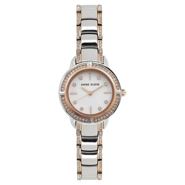Anne Klein Quartz Analog Mother of Pearl Dial Metal Strap Watch for Women - image number 0