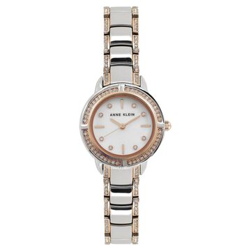 Anne Klein Quartz Analog Mother of Pearl Dial Metal Strap Watch for Women
