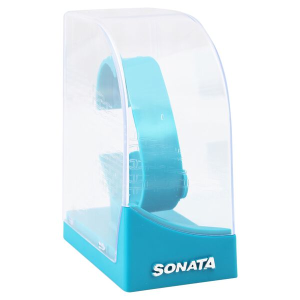Sonata Quartz Analog with Day and Date Champagne Dial Leather Strap Watch for Women - image number 4