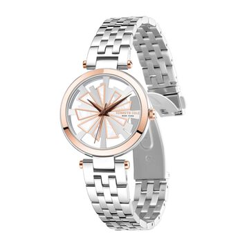Kenneth Cole Quartz Analog White Dial Stainless Steel Strap Watch for Women