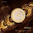 Titan Nebula Nakashi 18k Gold Analog with Diamonds Watch for Women - image number 0