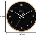 Titan Classic Balck Wall Clock with Silent Sweep Technology - 29.5 cm x 29.5 cm (Medium) - image number 5