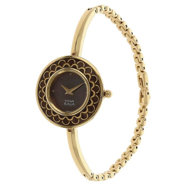 Titan Raga Black Dial Quartz Analog Metal Strap Watch for Women - image number 1