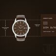 Titan Quartz Analog with Date Brown Dial Leather Strap Watch for Men - image number 2