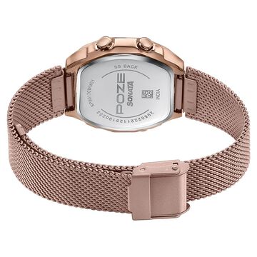 Poze By Sonata Digital Digital Pink Dial Pink Metal Strap Watch For Women