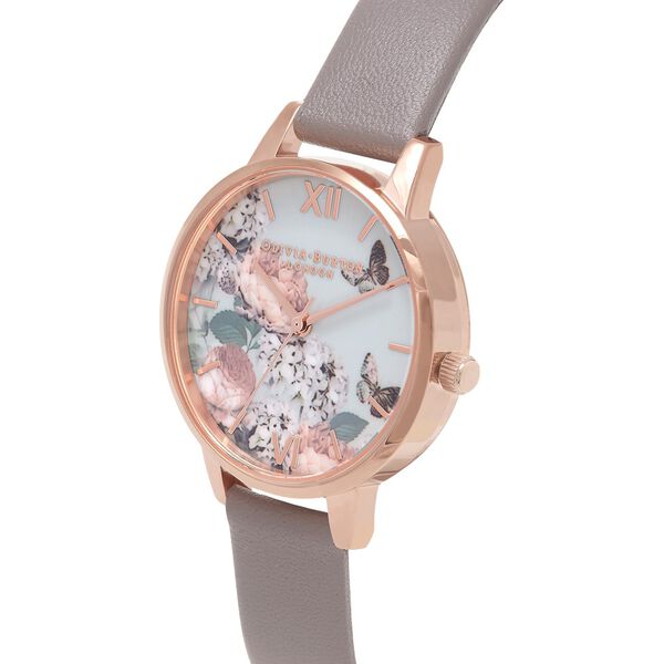 Olivia Burton Quartz Analog Multicoloured Dial Leather Strap Watch for Women - image number 1
