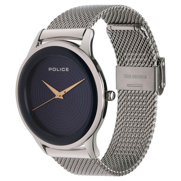 Police Quartz Analog Blue Dial Stainless Steel Strap Watch for Men - image number 2