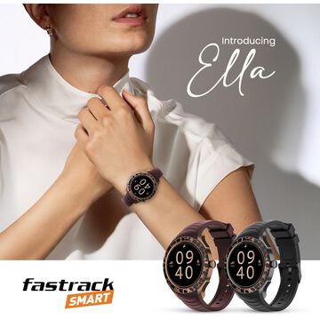 Fastrack Ella Women Smartwatch with 1.2" inch AMOLED Display, Patterned Bezel, Functional Crown, BT Calling