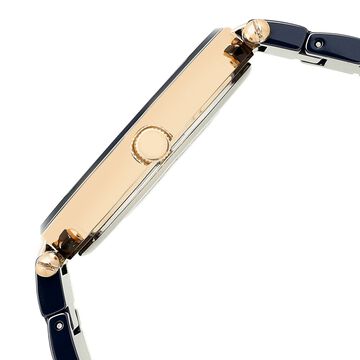 Anne Klein Quartz Analog Blue Dial Ceramic Strap Watch for Women