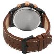 Police Quartz Chronograph Silver Dial Leather Strap Watch for Men - image number 3