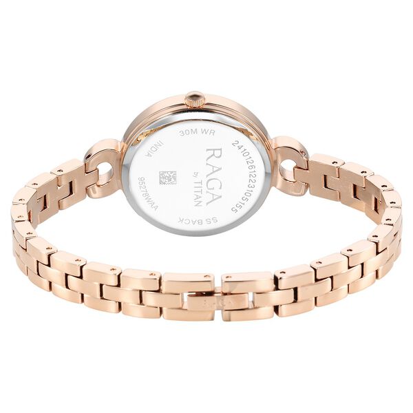 Titan Raga Showstopper Quartz Analog White Dial Metal Strap Watch for Women - image number 4