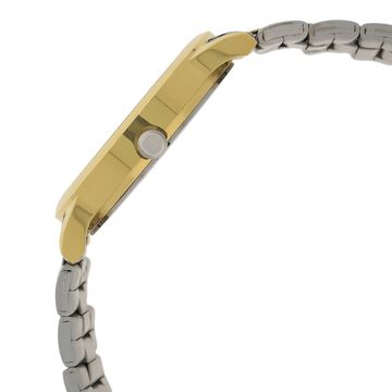 Titan Quartz Analog with Day and Date Champagne Dial Two Toned Stainless Steel Strap Watch For Men