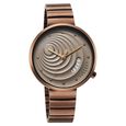 Fastrack Groove Quartz Analog with Date Beige Dial Girls Stainless Steel Watch - image number 3