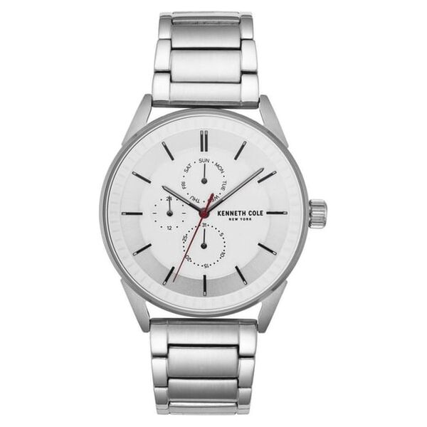 Kenneth Cole Quartz Multifunction Silver Dial Stainless Steel Strap Watch for Men - image number 0