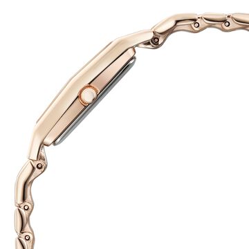Titan Raga Opalesque Quartz Analog Multicoloured Dial Rose Gold Metal Strap Watch For Women