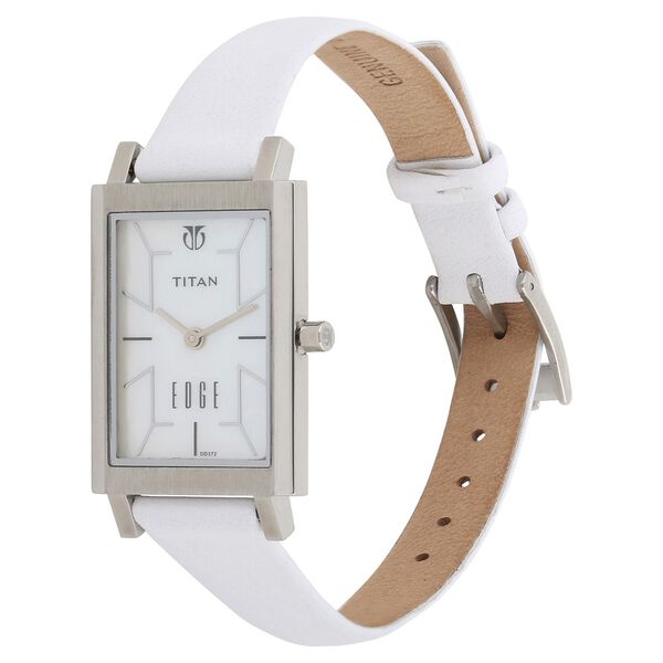 Buy Online Titan Edge Mother of Pearl Dial Analog Stainless Steel Strap ...