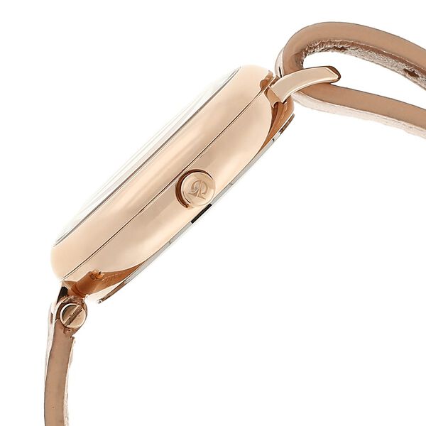 Titan Quartz Multifunction Rose Gold Dial Leather Strap Watch for Women - image number 3