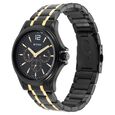 Titan Black and Gold Black Dial Quartz Multifunction Stainless Steel Strap watch for Men - image number 3