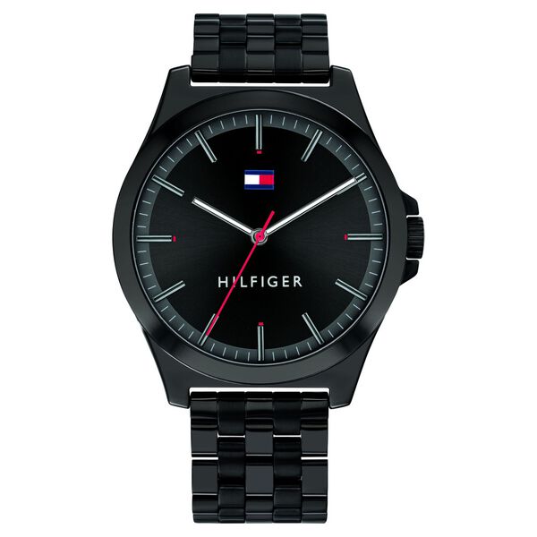 Tommy Hilfiger Quartz Analog Black Dial Stainless Steel Strap Watch for Men - image number 0