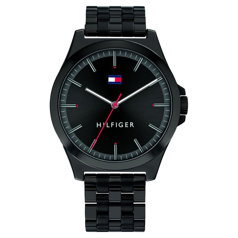 Tommy Hilfiger Quartz Analog Black Dial Stainless Steel Strap Watch for Men