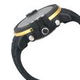 SF Quartz Analog Digital Dial Silicone Strap Watch for Men - image number 2
