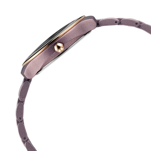 Fastrack Vyb Slayer Quartz Analog Maroon Dial Metal Strap Watch for Girls - image number 4