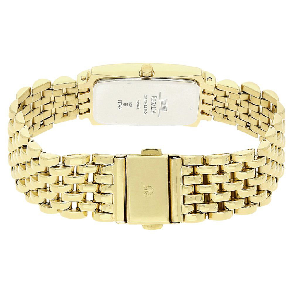 Buy Online Titan Rectangle White Dial Analog with Date Stainless